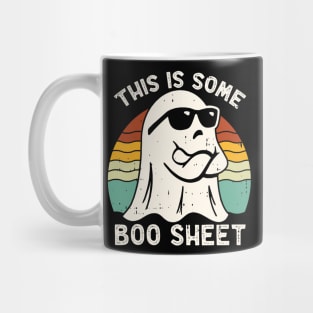 Funny Halloween Boo Ghost Costume This is Some Boo Sheet vintage Mug